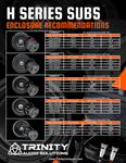 Trinity H Series 15" Subwoofer 3,500 Watts RMS