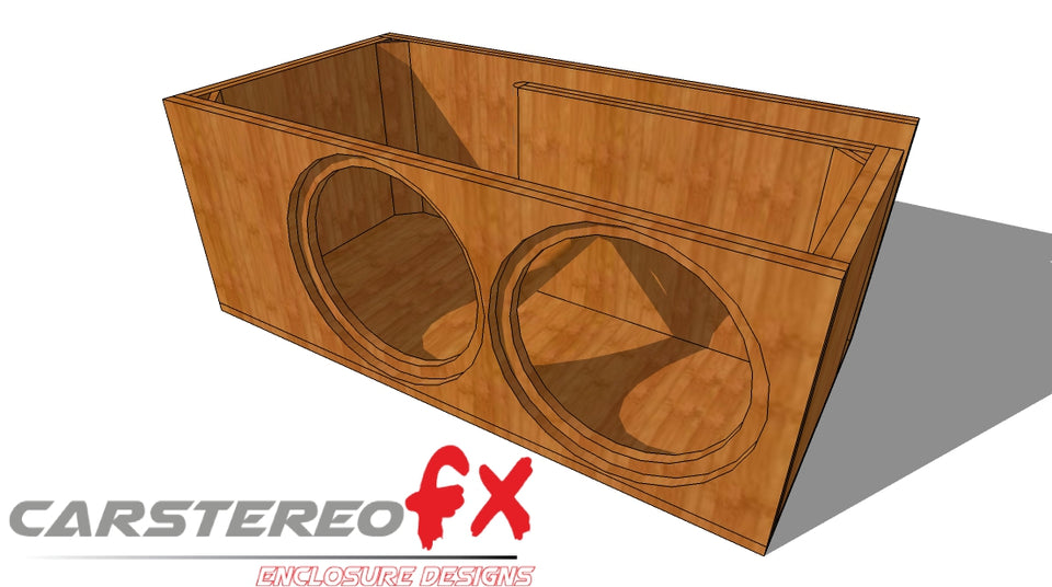 (2) Skar Audio VXF 15s Ported Subwoofer Box Plans CarstereoFX