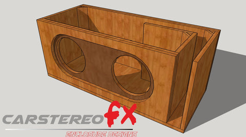 (2) American Bass HD 10s Ported Subwoofer Box Plans